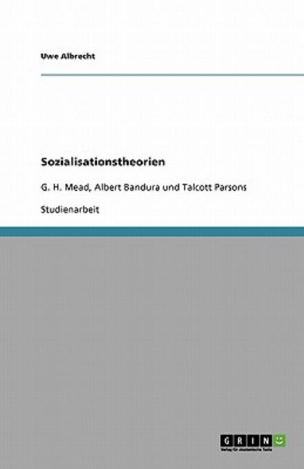 Cover for Albrecht · Sozialisationstheorien (Book) [German edition] (2008)