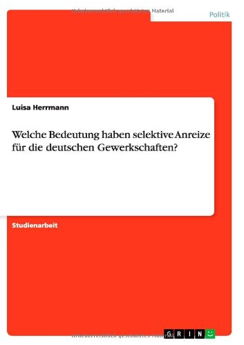 Cover for Herrmann · Welche Bedeutung haben selekti (Book) [German edition] (2013)