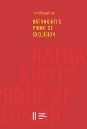 Cover for McAllister · Ratnakirti's Proof of Exclus (Book) (2020)