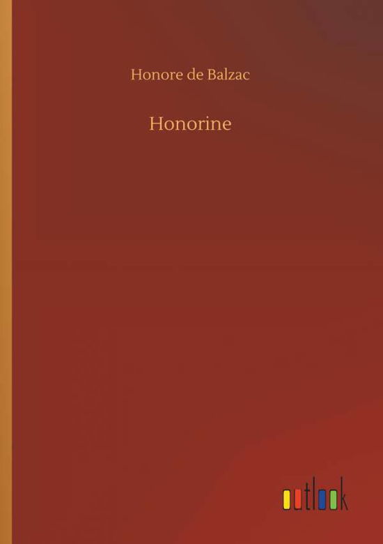 Cover for Balzac · Honorine (Book) (2019)