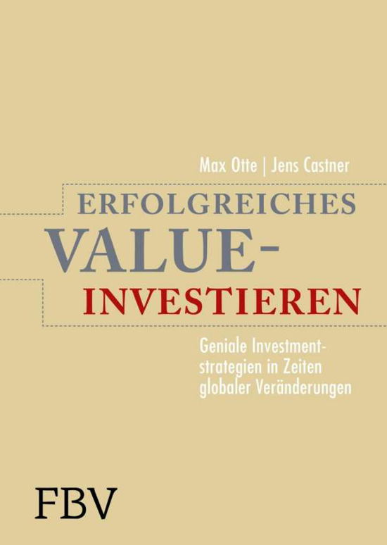 Otte:erfolgreiches Value-investieren - Otte - Książki -  - 9783898799003 - 