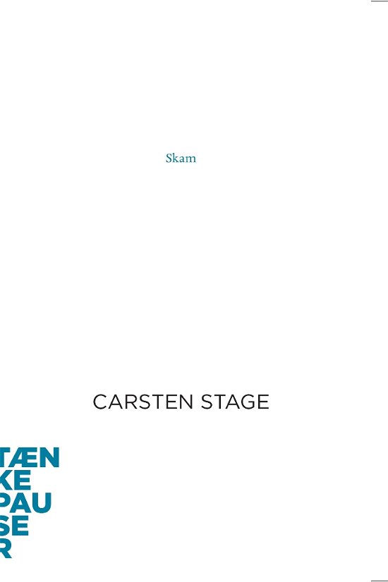 Cover for Carsten Stage · Tænkepauser 68: Skam (Hæftet bog) [1. udgave] (2019)