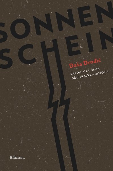 Cover for Dasa Drndic · Sonnenschein : bakom alla namn döljer sig en historia (Innbunden bok) (2020)