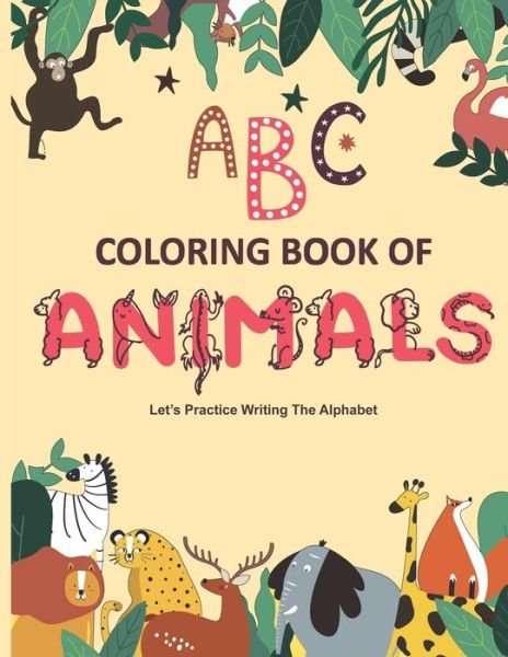 Cover for Icomnou Books · ABC COLORING BOOK OF ANIMALS, let's practice writing the alphabet (Paperback Book) (2020)
