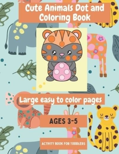 Cover for Grins Giggles · Cute Animal Dot and Coloring Book (Bok) (2022)