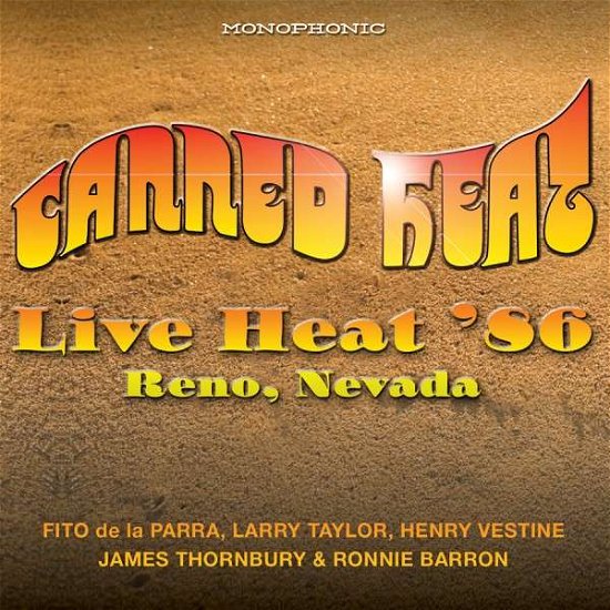 Cover for Canned Heat · Live Heat 86 Reno Nevada (CD) [Limited edition] (2015)