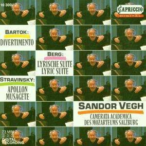 Cover for Sandor Vegh · Bartok: Divertimento-Berg: l (CD)