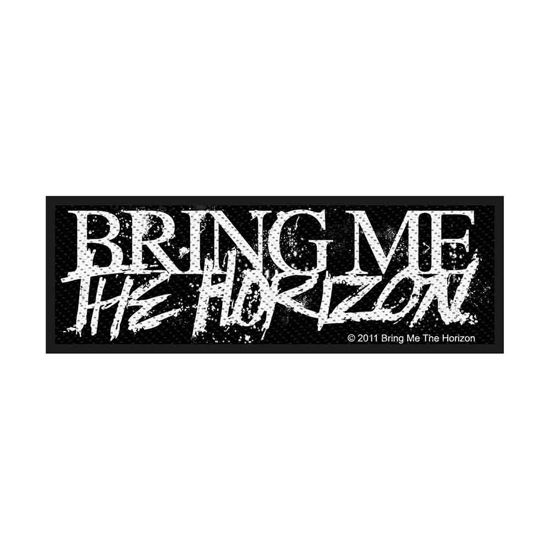 Bring Me The Horizon Standard Woven Patch: Horror Logo - Bring Me The Horizon - Merchandise - PHD - 5055339732004 - 26. august 2019