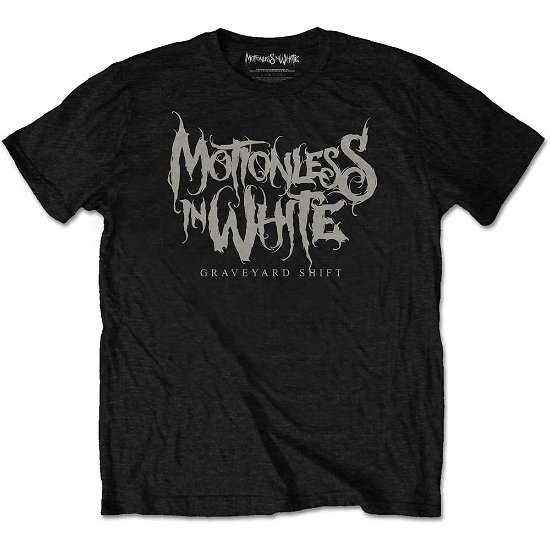 Motionless In White Unisex T-Shirt: Graveyard Shift - Motionless In White - Fanituote - Bravado - 5056170622004 - 
