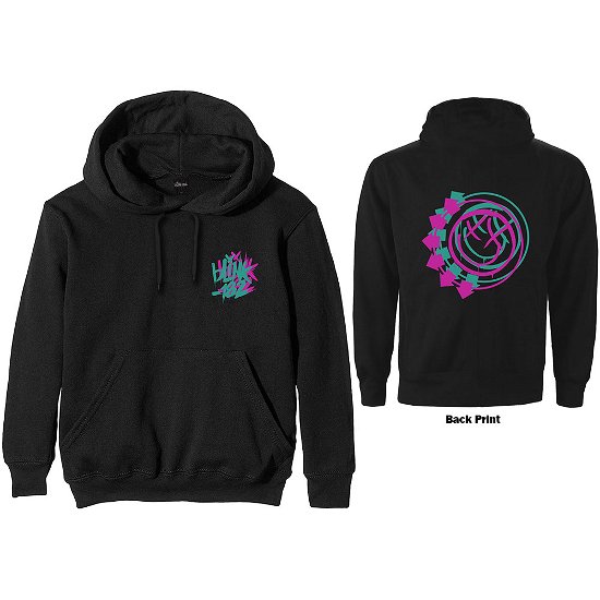 Cover for Blink-182 · Blink-182 Unisex Zipped Hoodie: Double Six Arrow Smiley (Back Print) (Hoodie) [size XXXL] [Black - Unisex edition]
