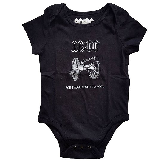 Cover for AC/DC · AC/DC Kids Baby Grow: About to Rock (18 Months) (TØJ) [size 1-2yrs] [Black - Kids edition]
