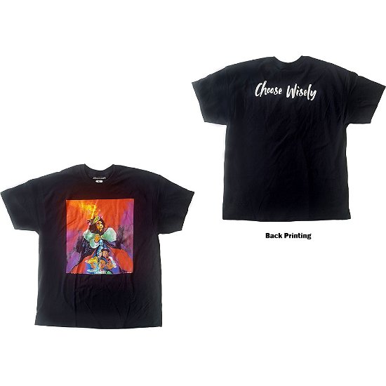 J Cole Unisex T-Shirt: Choose Wisely (Back Print) - J Cole - Merchandise -  - 5056368636004 - 