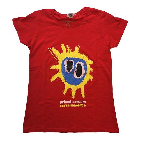 Primal Scream Ladies T-Shirt: Screamadelica - Primal Scream - Koopwaar -  - 5056368678004 - 