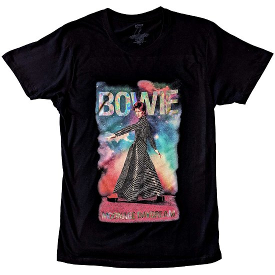 David Bowie Unisex T-Shirt: Moonage 11 Fade (Embellished) - David Bowie - Merchandise -  - 5056561079004 - 