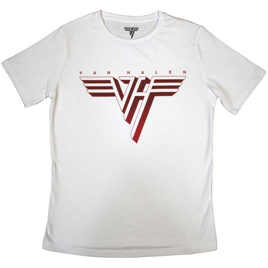 Van Halen Ladies T-Shirt: Classic Red Logo - Van Halen - Koopwaar -  - 5056737216004 - 