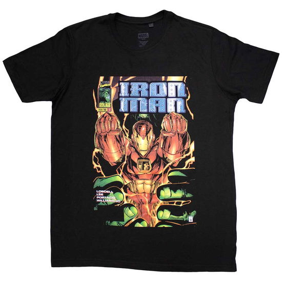 Marvel Comics Unisex T-Shirt: Iron Man Fist Comic Cover - Marvel Comics - Merchandise -  - 5056737258004 - June 10, 2024