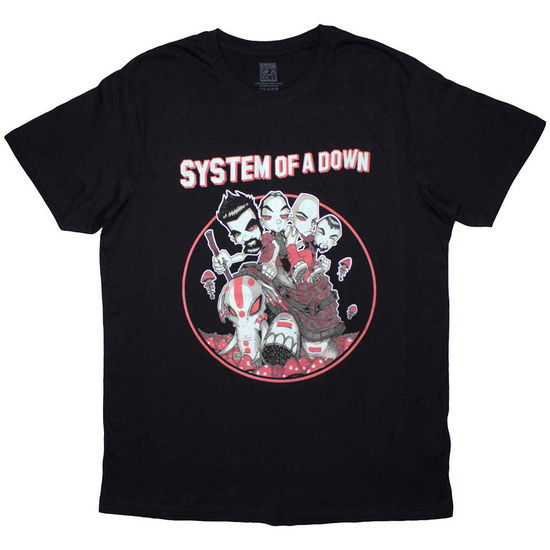 System Of A Down Unisex T-Shirt: Mushroom People - System Of A Down - Merchandise -  - 5056737274004 - August 22, 2024