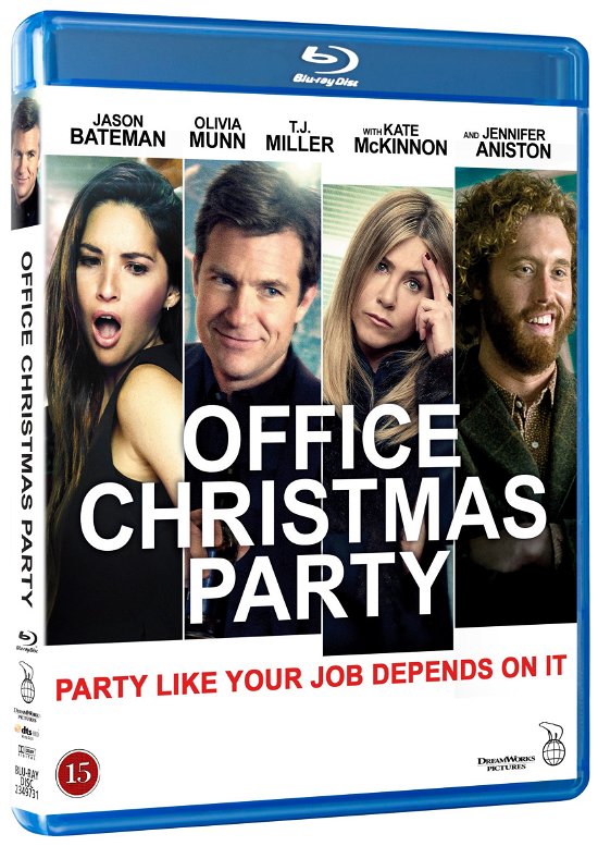 Cover for Jason Bateman / Olivia Munn / T.J. Miller / Katie McKinnon / Jennifer Aniston · Office Christmas Party (Blu-ray) (2017)