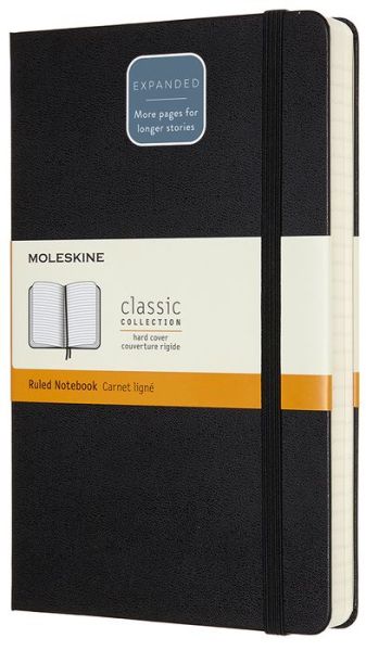 Moleskine Expanded Large Ruled Hardcover Notebook: Black - Moleskin - Books - MOLESKINE - 8058647628004 - January 24, 2019