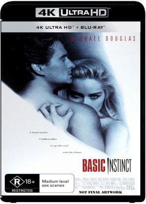 Cover for Douglas, Michael, Stone, Sharon, Dzundza, George, Verhoeven, Paul · Basic Instinct (Classics Remastered) (4k / Blu-ray) (Blu-ray) (2021)