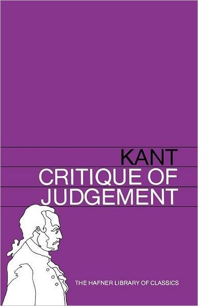 Cover for Immanuel Kant · Critique of Judgement (Hafner Library of Classics) (Paperback Book) (1970)