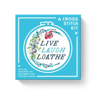 Live Laugh Loathe Cross Stitch Kit - Brass Monkey - Bøger - Galison - 9780735377004 - 19. januar 2023