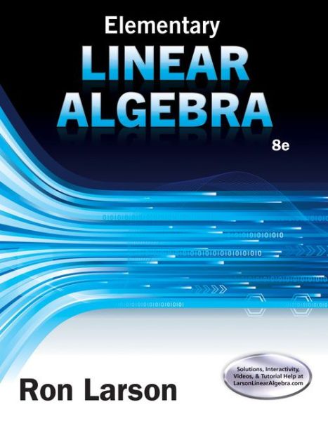 Cover for Ron Larson · Elementary Linear Algebra (Hardcover Book) [8 Revised edition] (2016)