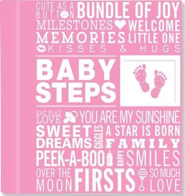 Cover for Peter Pauper Press · Baby Steps: Baby's First-year Album - Pink (Hardcover Book) [Gjr Spi edition] (2014)