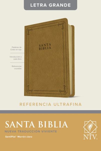 Cover for Tyndale · Santa Biblia NTV, Edicion de referencia ultrafina, letra gra (Leather Book) (2022)