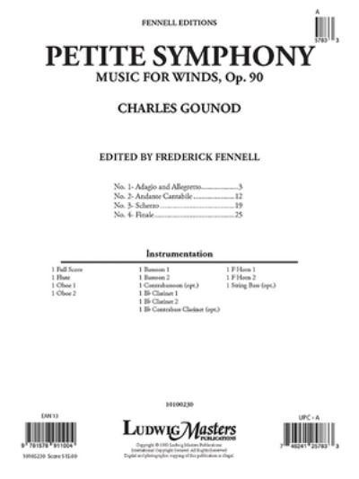 Cover for Charles Gounod · Petite Symphony, Op. 90 (Paperback Bog) (2020)