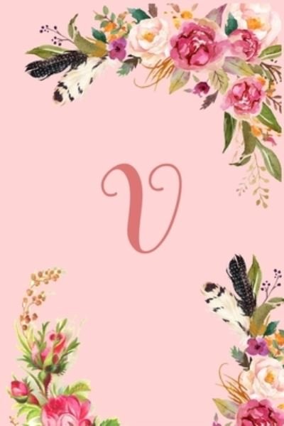 Cover for Mb Journals · Monogram Initial Letter V Notebook for Women and Girls (Paperback Book) (2020)