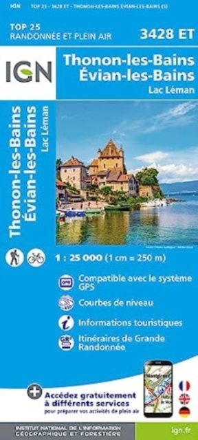 Cover for Thonon-les-Bains / Evian-les-Bains / Lac Leman - TOP 25 (Map) (2023)