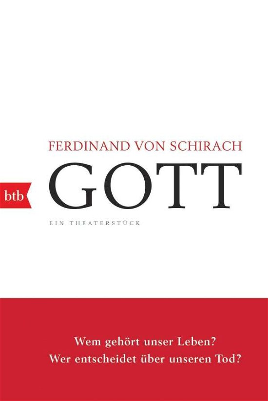 Cover for Ferdinand von Schirach · Gott (Paperback Book) (2021)