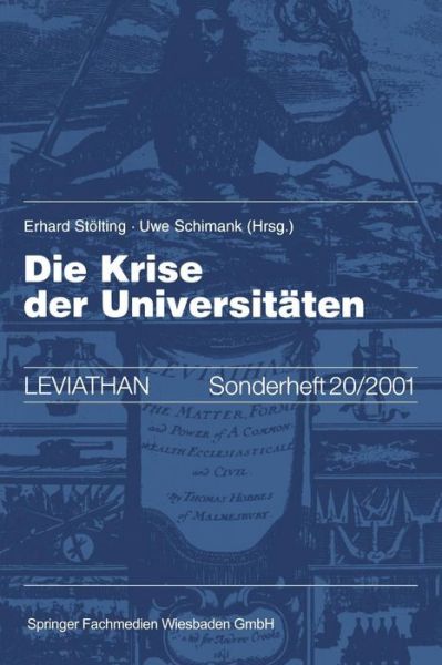 Cover for Erhard Stolting · Die Krise Der Universitaten - Leviathan Sonderhefte (Pocketbok) [2001 edition] (2001)