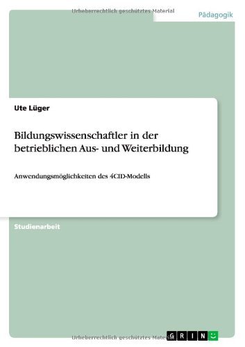 Cover for Lüger · Bildungswissenschaftler in der be (Book) [German edition] (2009)