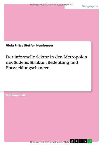 Cover for Fritz · Der informelle Sektor in den Metr (Book) [German edition] (2013)