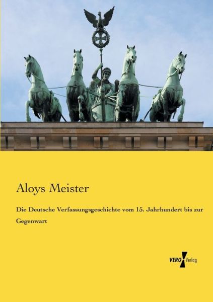 Cover for Meister · Die Deutsche Verfassungsgeschic (Book) (2019)