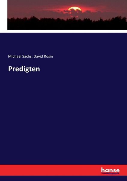 Cover for Sachs · Predigten (Book) (2017)