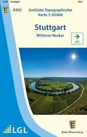 Cover for LVA Baden-Württemberg · A505 Amtliche Topographische Karte 1:50 000 Stuttgart (Kort) (2021)