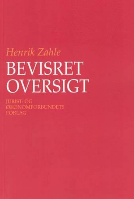 Henrik Zahle · Bevisret  - Oversigt (Sewn Spine Book) [1.º edición] (1994)