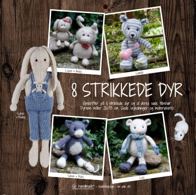 Cover for Gohandmade · 8 Strikkede Dyr (Buch) (2016)