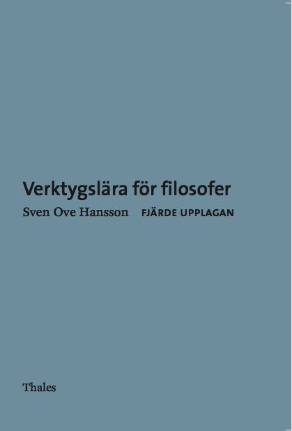 Cover for Sven Ove Hansson · Verktygslära för filosofer (Book) (2015)