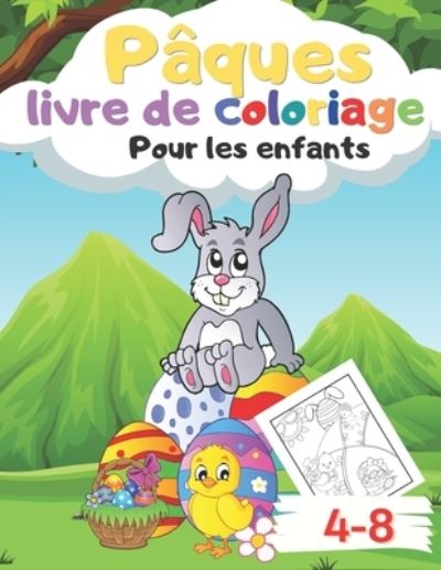 Cover for Fr Tincube Publishing · Livre de coloriage de Paques pour les enfants de 4 a 8 ans: 36 illustrations amusantes a colorier pour les enfants (Paperback Book) (2022)