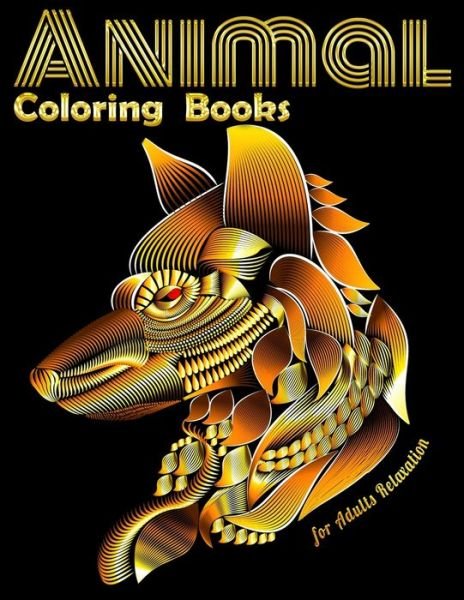 Cover for Masab Press House · Animal Coloring Books for Adults Relaxation (Paperback Bog) (2020)