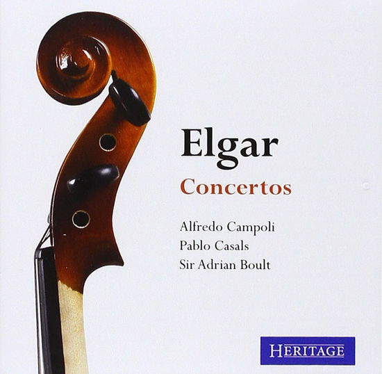 Violin & Cello Concertos - Alfredo Campoli / Pablo Casals - Edward Elgar - Muzyka - HERITAGE RECORDS - 0506033266005 - 9 listopada 2016