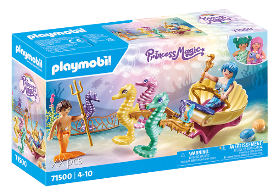 Cover for Playmobil · Playmobil Princess Magic Zeemeermin Zeepaard Koets - 71500 (Leksaker)