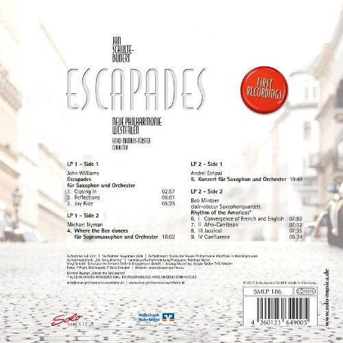 Escapades - Williams / Schulte-bunert / Forster - Music - SOLO MUSICA - 4260123649005 - April 30, 2013