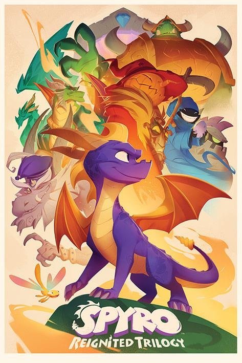 Pp34400 - Spyro Poster - Reignited Trilogy Animated Style - Pyramid International - Merchandise - Pyramid Posters - 5050574344005 - 7. februar 2019