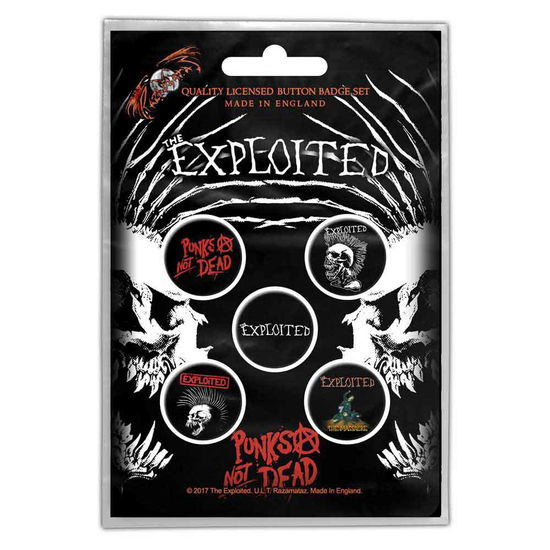 The Exploited Button Badge Pack: Punks Not Dead - Exploited - The - Merchandise - Razamataz - 5055339780005 - 28. oktober 2019