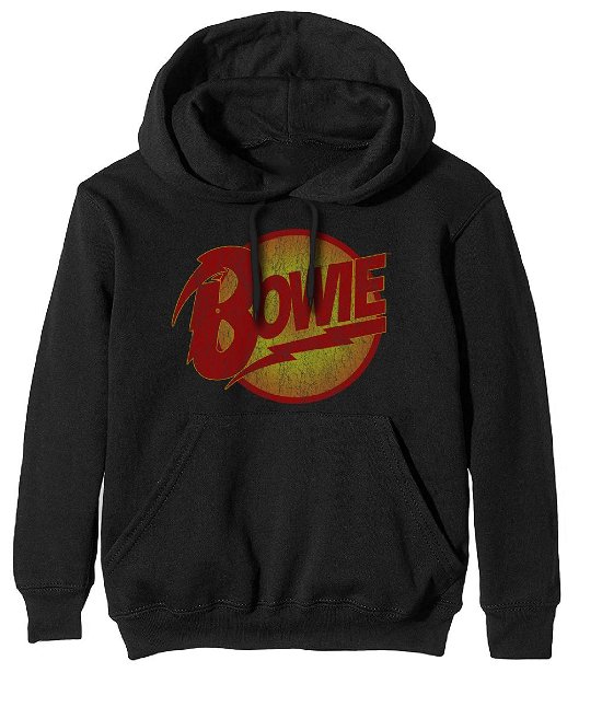 Cover for David Bowie · David Bowie Unisex Pullover Hoodie: Vintage Diamond Dogs Logo (Hoodie) [size M] [Black - Unisex edition]